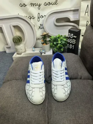 Adidas Spezial सफेद और नीला Star-Line लाइफस्टाइल स्नीकर्स 10