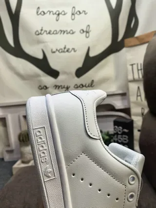 Adidas Stan Smith White and Green Lifestyle Sneakers 3