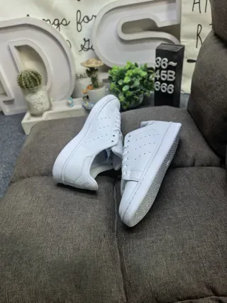 Adidas Stan Smith White and Green Lifestyle Sneakers 6