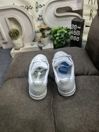 Adidas Stan Smith White and Green Lifestyle Sneakers 8
