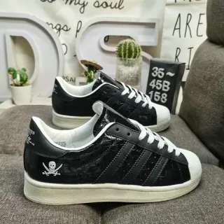 Adidas Superstar Black White Shell Toe Three Stripes Lifestyle Sneakers