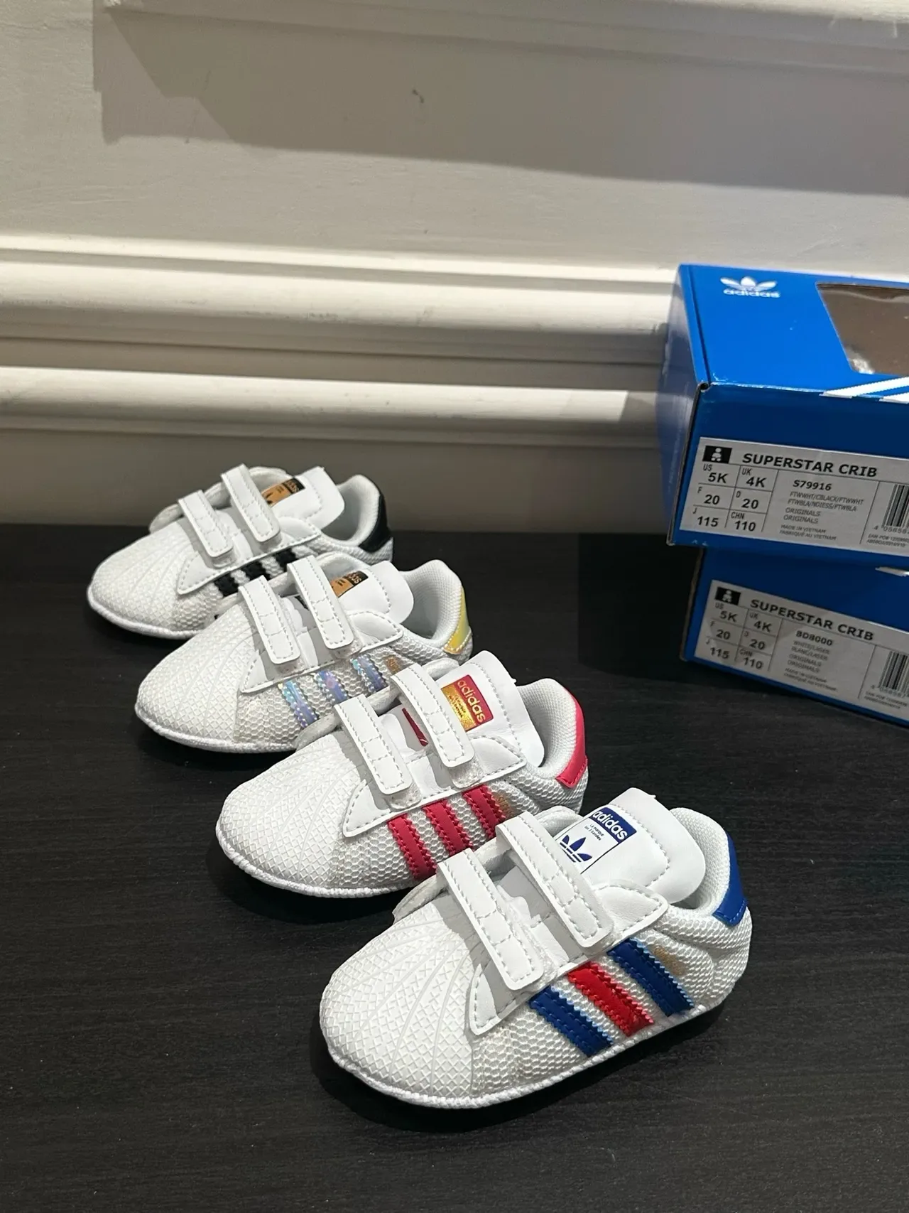 Adidas Superstar Crib Black Stripe Lifestyle Sneakers 2
