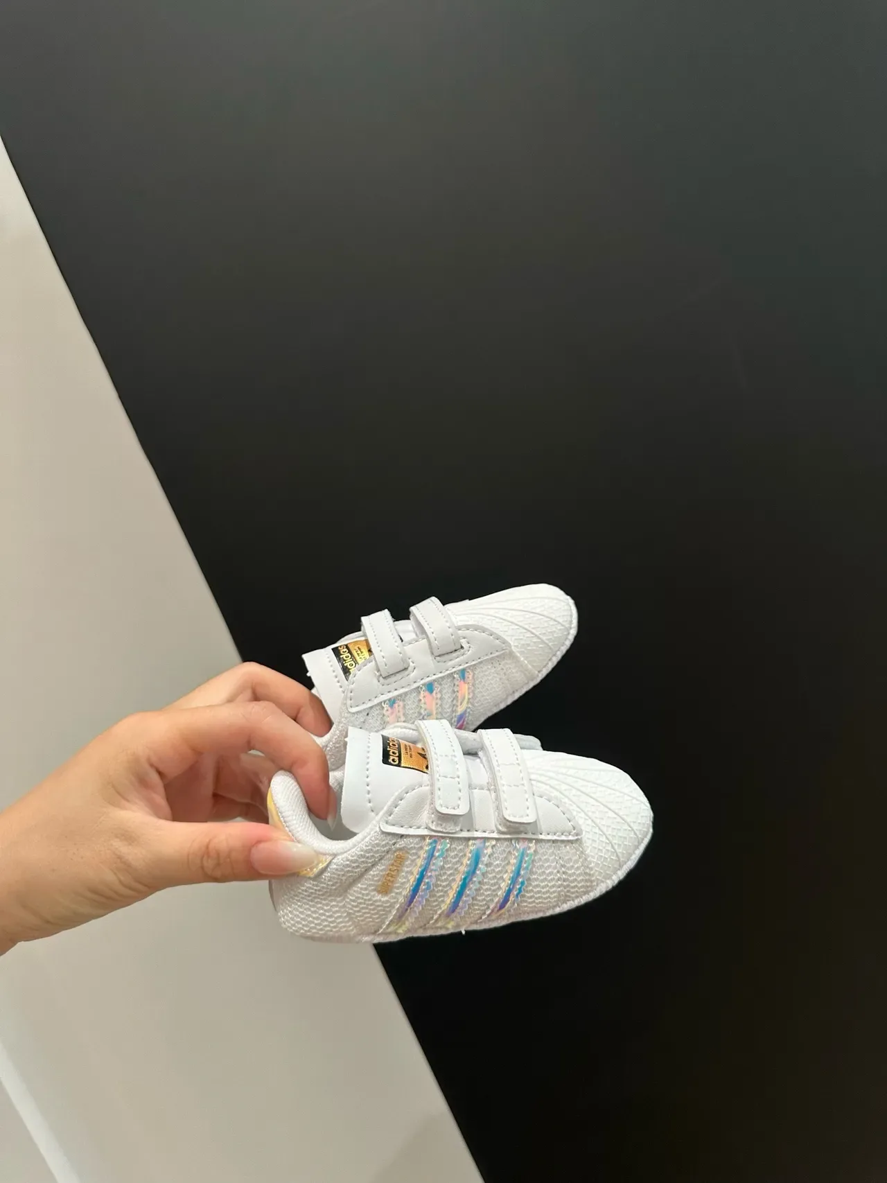 Adidas Superstar Crib Black Stripe Lifestyle Sneakers 8
