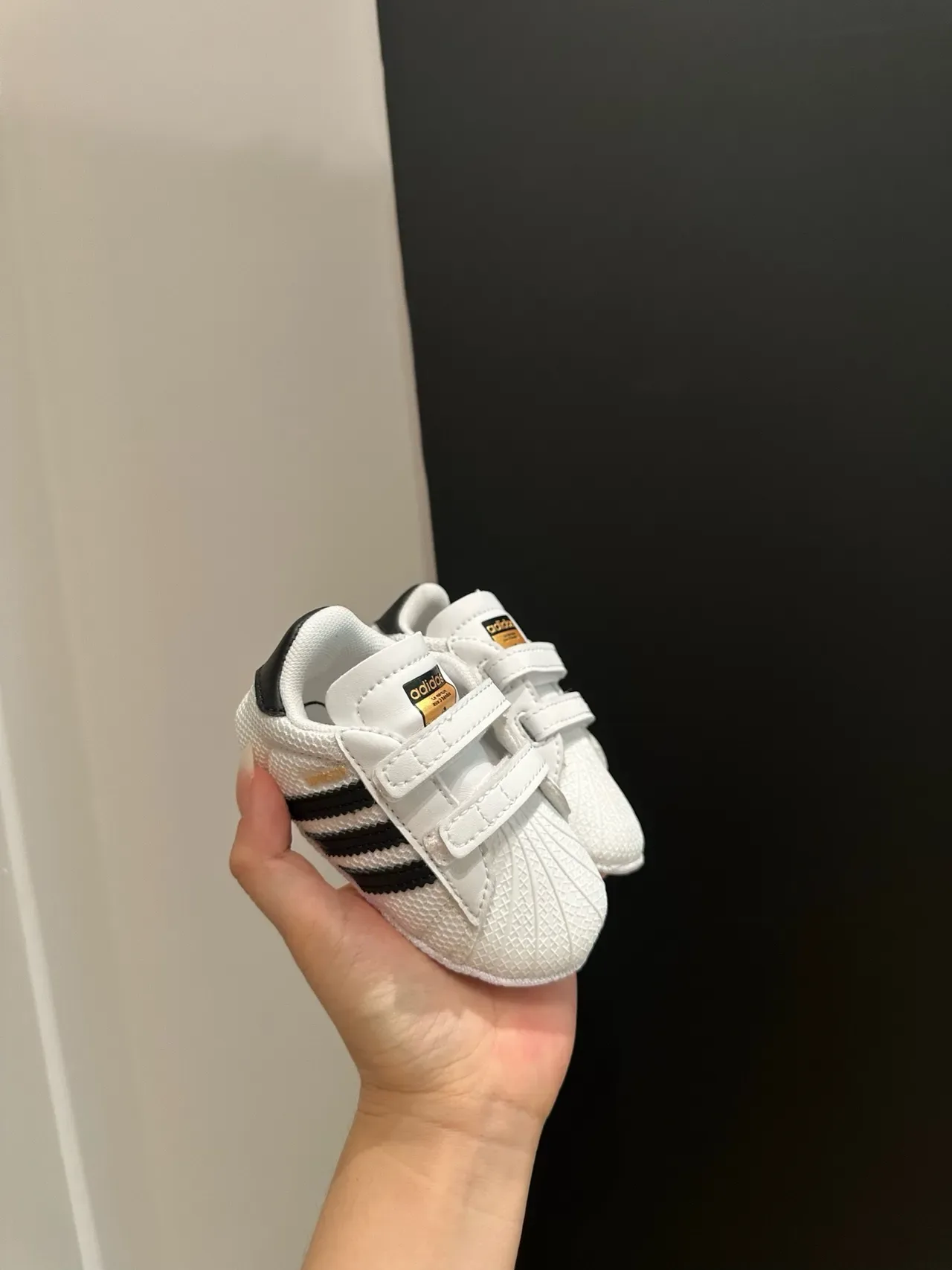 Adidas Superstar Crib Black Stripe Lifestyle Sneakers 11