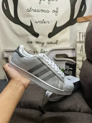Adidas Superstar Crystal-Embellished White Lifestyle Sneakers 5