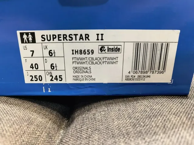 Adidas Superstar Gray Blue Low-Top Leather Upper Lifestyle Sneakers 2