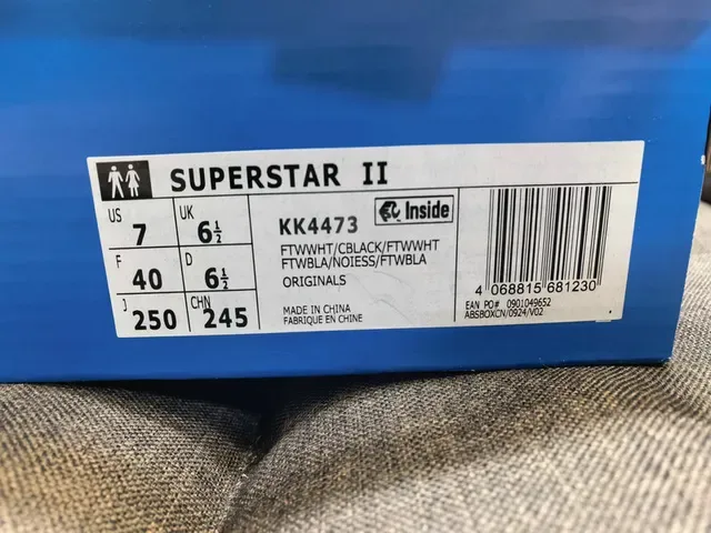 Adidas Superstar Gray Blue Low-Top Leather Upper Lifestyle Sneakers 12