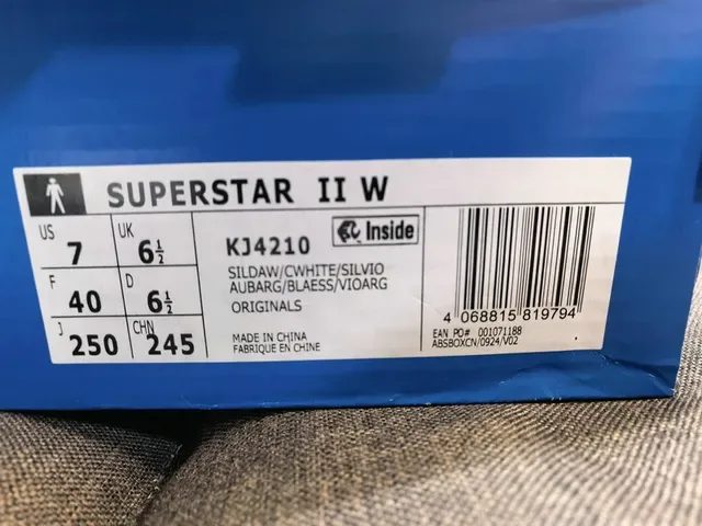 Adidas Superstar Gray Blue Low-Top Leather Upper Lifestyle Sneakers 22