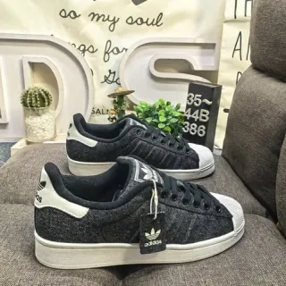 Adidas Superstar हीदर ब्लैक एंड व्हाइट लाइफस्टाइल स्नीकर