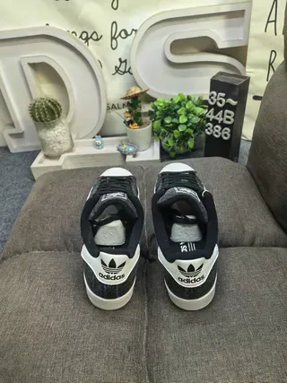 Adidas Superstar Heathered Black and White Lifestyle Sneakers 8