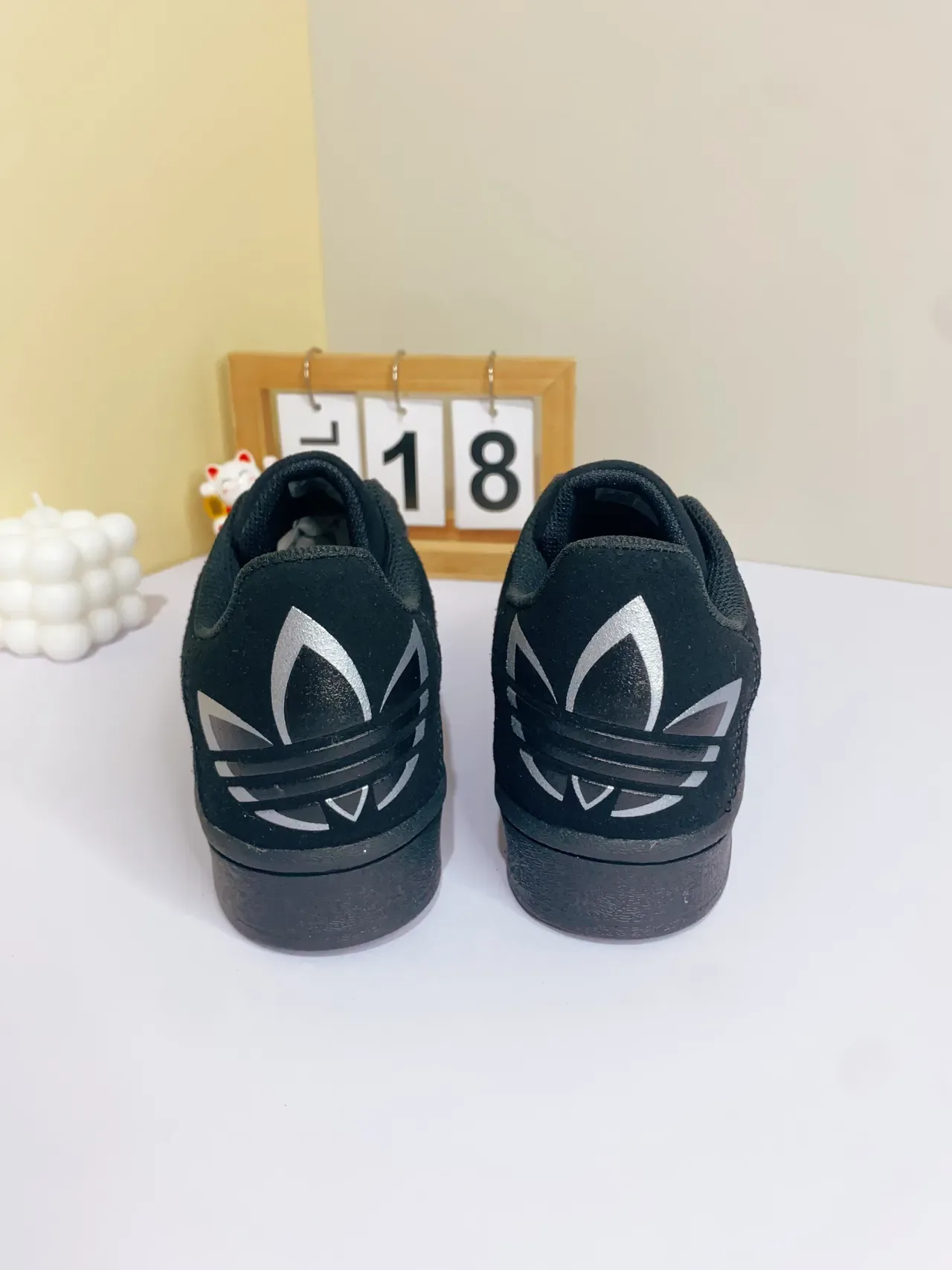 Adidas Superstar Monochrome Black Lifestyle Sneakers 2