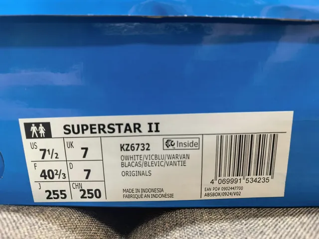 Adidas Superstar Off-White and Blue Lifestyle Sneakers 2