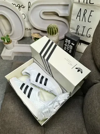 Adidas Superstar Quilted White Black Lifestyle Sneakers 3