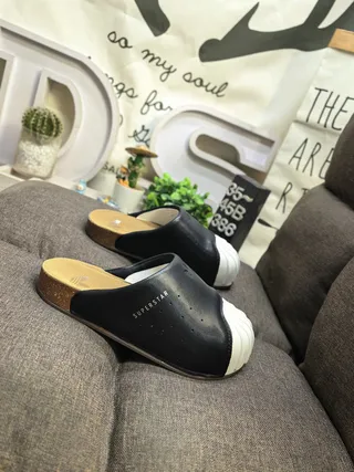 Adidas Superstar Slide Black and White Slip-On Slippers 9