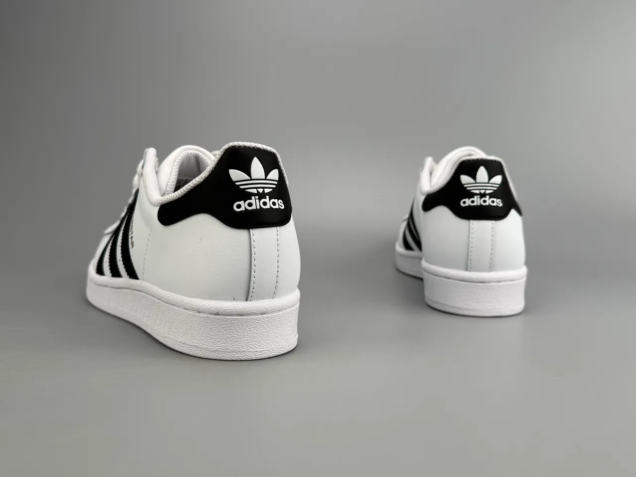 Adidas Superstar White Black Gold Lifestyle Sneakers 4