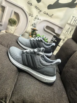 Adidas Ultraboost Black Knit Running Shoes 7