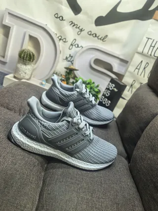 Adidas Ultraboost Black Knit Running Shoes 9