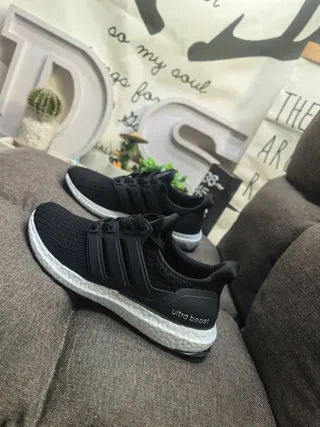 Adidas Ultraboost Black Knit Running Shoes 17
