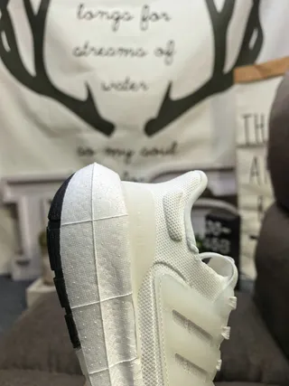 Adidas Ultraboost White Orange Black Running Shoes 3