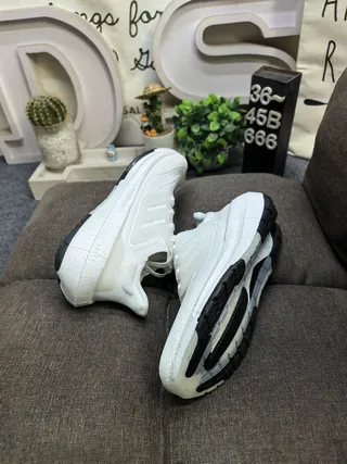 Adidas Ultraboost White Orange Black Running Shoes 6