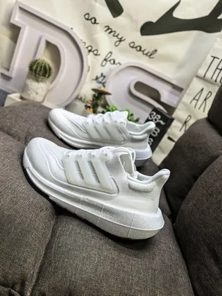 Adidas Ultraboost White Orange Black Running Shoes 7