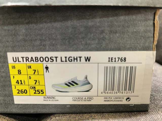 Adidas Ultraboost White Orange Black Running Shoes 22