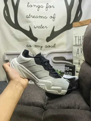 Adidas White and Black Three-Stripe Lifestyle Sneakers 5