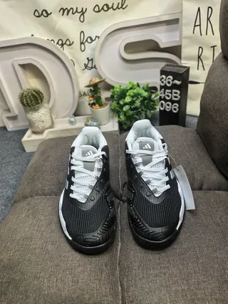 Adidas White and Black Three-Stripe Lifestyle Sneakers 20