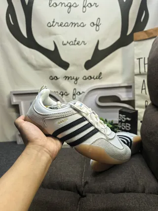 Adidas White Black Low-Top Three-Stripe Side Panel Lifestyle Sneakers 5