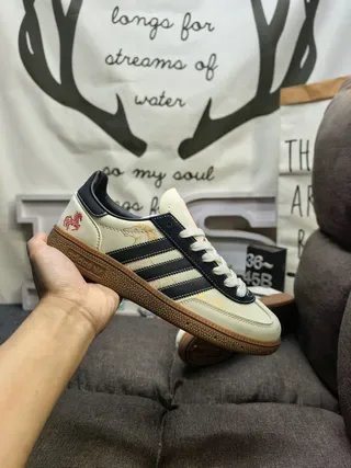Adidas White Blue Low-Top Leather Upper Lifestyle Sneakers 15