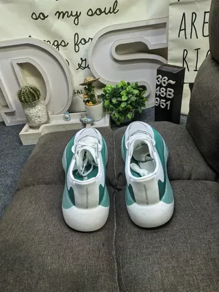 Adidas White Blue Sculpted Monolithic Midsole Three-Stripe Side Branding Lifestyle Sneakers 18
