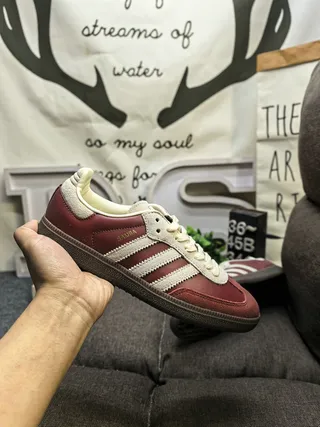 Adidas White Brown Cow-Print Upper Three-Stripe Side Panel Lifestyle Sneakers 5