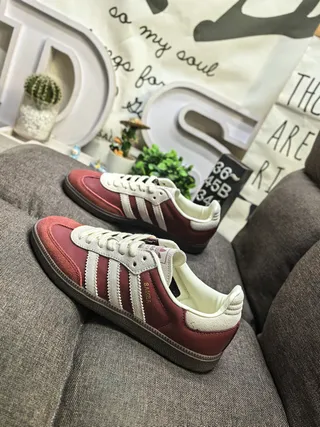 Adidas White Brown Cow-Print Upper Three-Stripe Side Panel Lifestyle Sneakers 7