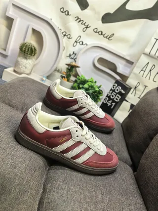 Adidas White Brown Cow-Print Upper Three-Stripe Side Panel Lifestyle Sneakers 9