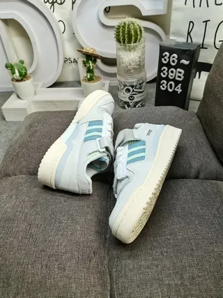 Adidas White Green Low-Top Velcro Strap Lifestyle Sneakers 6