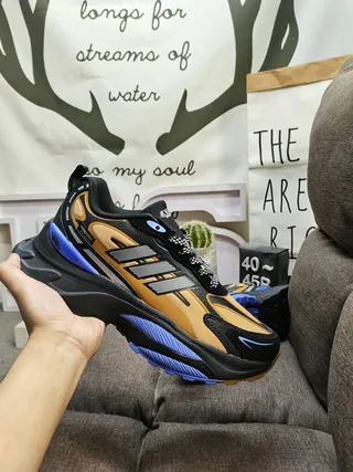 Adidas أبيض أحمر سولة منصة طبقات تركيبية متراكبة سنيكرز كثيفة 5