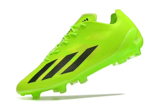 Adidas White Transparent Low-Cut Synthetic Upper Tonal Three-Stripe Overlay Firm-Ground Soccer Shoes 3