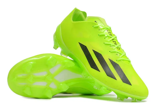 Adidas White Transparent Low-Cut Synthetic Upper Tonal Three-Stripe Overlay Firm-Ground Soccer Shoes 4