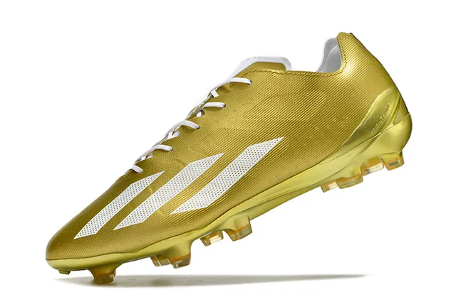 Adidas White Transparent Low-Cut Synthetic Upper Tonal Three-Stripe Overlay Firm-Ground Soccer Shoes 10