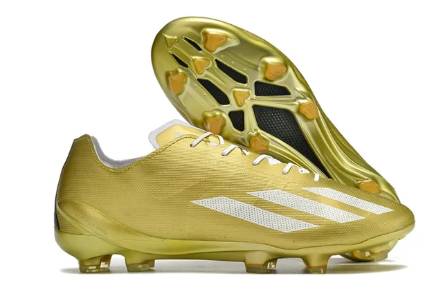 Adidas White Transparent Low-Cut Synthetic Upper Tonal Three-Stripe Overlay Firm-Ground Soccer Shoes 13