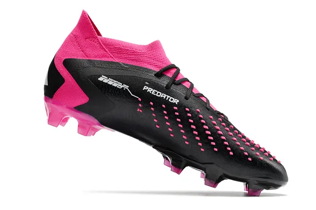 Adidas X Black Pink Asymétrique Rayures Superposition Col à encolure chaussette Sol ferme Chaussures de football 3