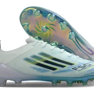 Adidas X Sparkfluence White Blue Green Firm-Ground Soccer Shoes