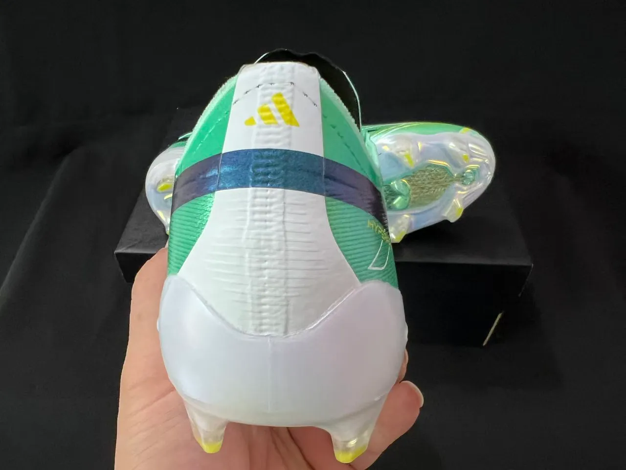 Adidas X Speedflow Mint Green Iridescent Three-Stripe Firm-Ground Soccer Shoes 3