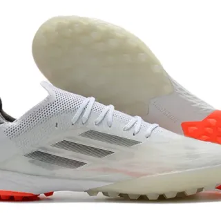 Adidas X Speedflow সাদা ধূসর কমলা কৃত্রিম ঘাস ফুটবল জুতা