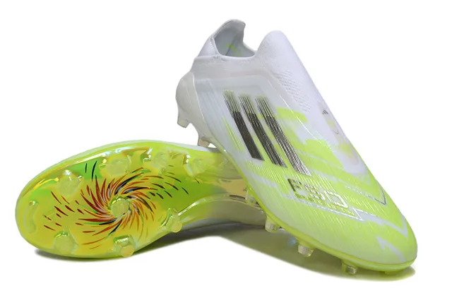 Adidas X Speedflow White Neon Lime Green Firm-Ground Soccer Shoes 4