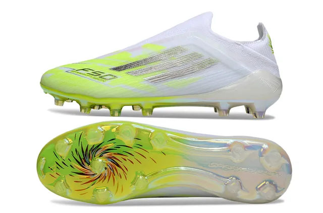 Adidas X Speedflow White Neon Lime Green Firm-Ground Soccer Shoes 6
