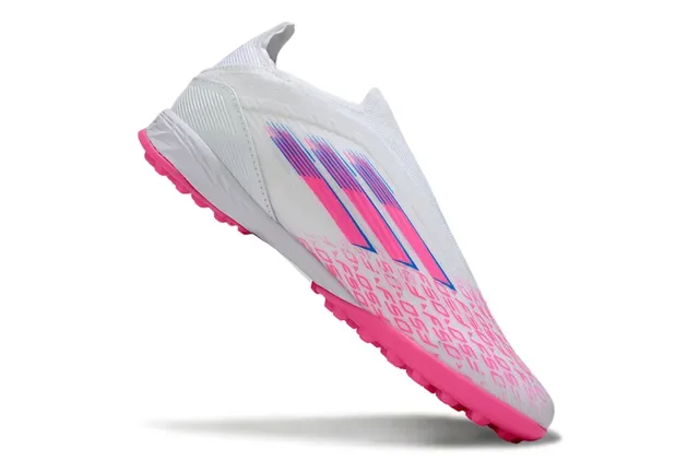 Adidas X Speedportal Chaussures de football blanc et rose turf 9