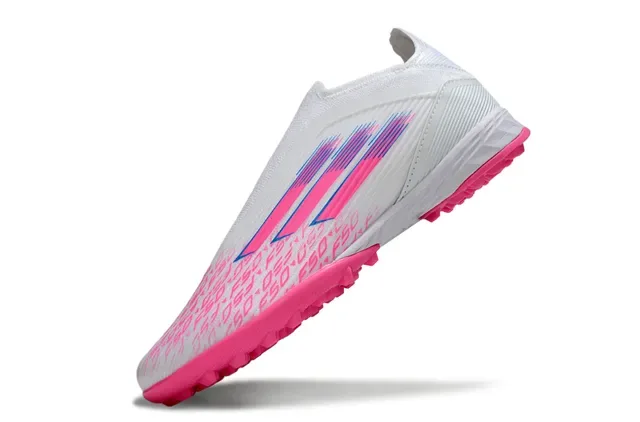 Adidas X Speedportal Chaussures de football blanc et rose turf 10