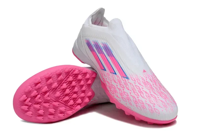 Adidas X Speedportal Chaussures de football blanc et rose turf 11