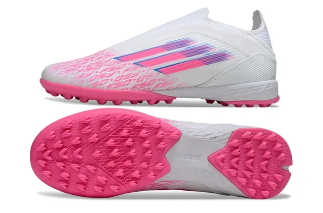 Adidas X Speedportal Chaussures de football blanc et rose turf 14